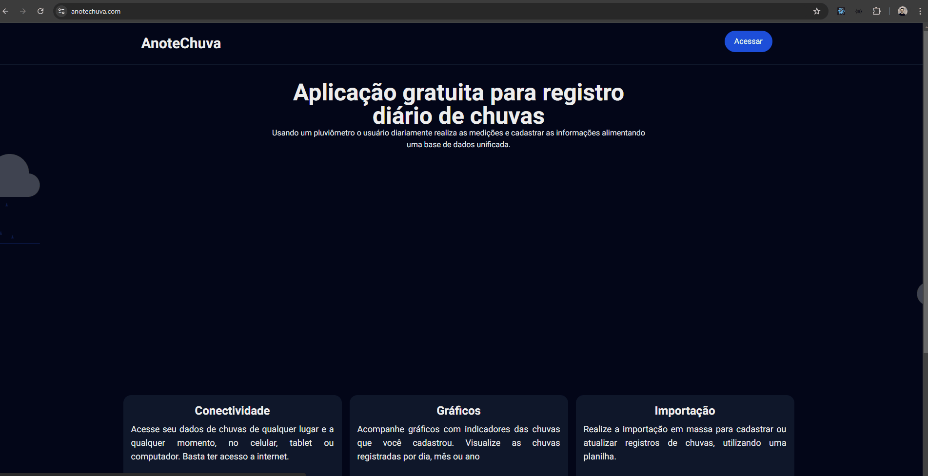 AnoteChuva®️ (Web e Landing Page)